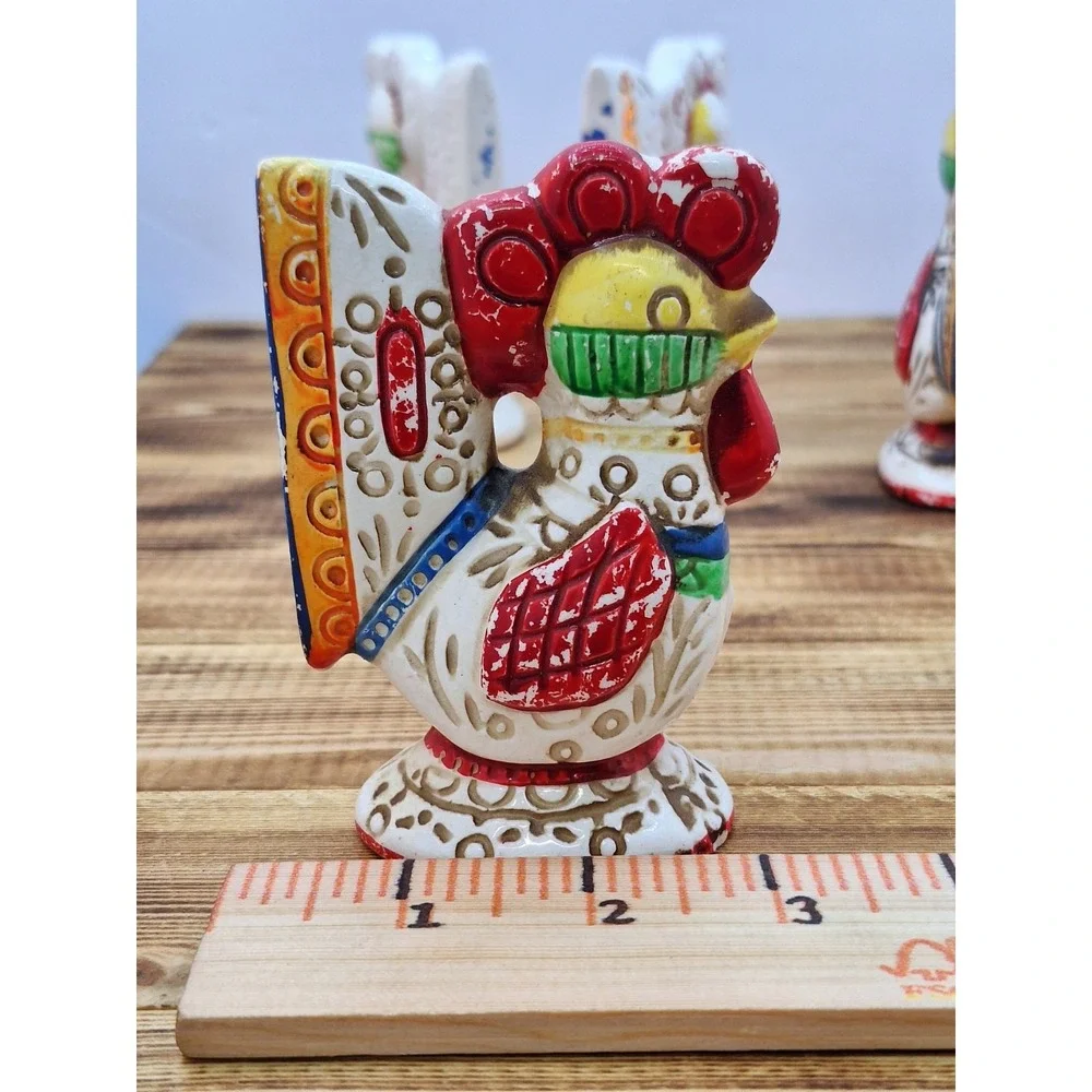 Old Chicken Collectible 2 Sets X4 Vintage Rooster Salt & Pepper Shakers LEGO X4‎